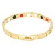 thumbnail image 1 of Pulsera magnética de Nikou para hombre y mujer de Acero de titanio color dorado, 1 of 15