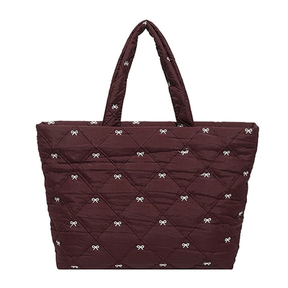 Women's Puffer Toted Bag Shopper Bag,Laptop Bag,Lightweight Shoulder Bags Underarm Bags For Work,Travel,Shopping,School