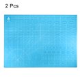 thumbnail image 3 of Cortar Tapetes 23.6" x 17.7" Giratorio Tela Tapete Auto Recuperaci?n Doble Cara para Aficionados Bricolaje Artesan?a Creativo Dise?o Costura, Paquete de 2 Azul Unique Bargains esteras de corte artesanales, 3 of 6