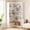 Dressers | White Full Backplate, variant on Farmhouse Bookshelf Corner Bookcase 72.8” Large Bookcase Wood Bookshelf Tall L Shaped Bookshelf 5 Tier Corner Shelf Display Rack Etagere Shelf Storage for Office Bedroom (Half Panel, White)
