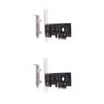 thumbnail image 4 of Seitruly Adaptador NGFF PCI-E a M.2 Tarjeta de expansión PCI-E x4 a M.2 Adaptador NGFF Tarjeta vertical Extensor SSD con deflector 4U /4U 2U Doble 4 HE + 2 HE 2piezas, 4 of 6