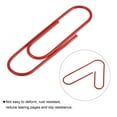 thumbnail image 4 of Unique Bargains Paper Clips 3.9 Inch Vinyl Coated for Office Home Red Count 40, 4 of 6
