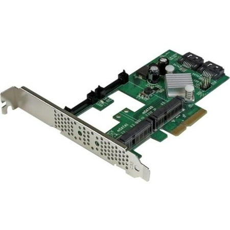 StarTech.com 2 Port PCI Express 2.0 SATA III 6Gbps RAID Controller Card w/ 2 mSATA Slots and HyperDuo SSD