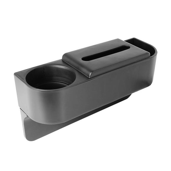 Birdeem Car Seat Seam Storage Box Multifunctional Three In One Tissue Cup Stand Storage Box Car Seat Seam Box Black