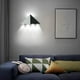 thumbnail image 3 of Aplique de pared triangular LED de 5 W para interior, diseño moderno y original en aleación de aluminio, para dormitorio, pasillo y salón, luz decorativa (luz blanca), 3 of 4