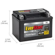 EverStart Powersport Battery TX9 12 Volt 120 CCA
