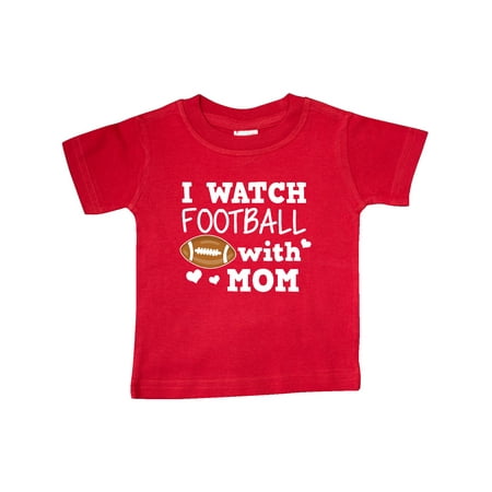 

Inktastic I Watch Football with My Mom Gift Baby Boy T-Shirt