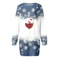 thumbnail image 3 of Vestidos de Verano 2025 Para Mujer, Moda de Otoño E Invierno, Estampado Navideño, Cuello Redondo, Manga Larga, Vestido Informal, 3 of 3