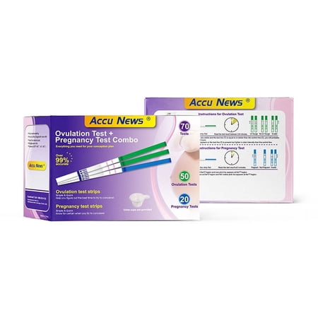 ACCU NEWS® LH Ovulation Test + HCG Pregnancy Test Combo