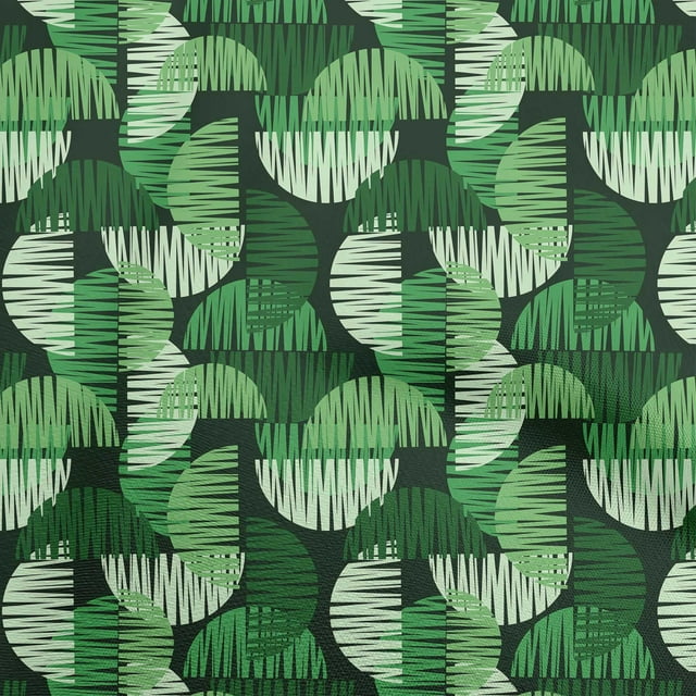 Tissu de Coton Popeline Vert Tissu Semi-Circulaire Impression de Matériel de Couture par la Cour 42 Pouces de Large