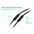 thumbnail image 3 of Monoprice Premium 35mm Wired Earbuds Headphones w/ in line Microphone, Black, 3 of 6
