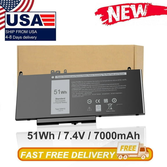 51WH Latitude E5450 Laptop 1 Battery for DELL Latitude E5450 E5550 Notebook 15.6"