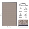 thumbnail image 2 of Kitchen Mats for Floor, Rug, Nonskid, 1'5" x 2'4" (Rectangular), Grey, 2 of 7