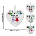 thumbnail image 3 of Heart Shaped Sea Glass Art Friendship Ornament,Friendship Gifts for Women,Pendant Friendship Christmas Tree Hanging Ornaments,Best Friend Ornaments 3.15 Inch, 3 of 9