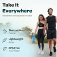 thumbnail image 3 of Hydracy 64 oz Sports Water Bottle with Time Marker - Leakproof Gym Bottle with Chug Lid & Fruit Infusion Strainer - Reusable BPA-Free Bottle with No Sweat Sleeve, 3 of 8