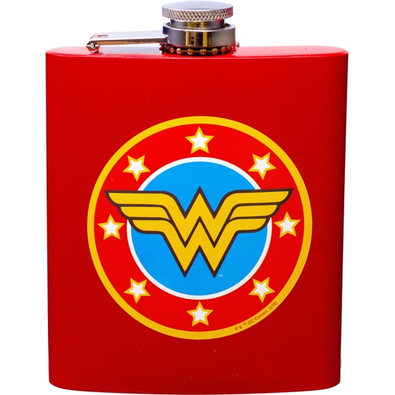 WONDER WOMAN LOGO FLASK
