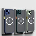 thumbnail image 4 of Funda magnética mate de lujo para iPhone, carcasa de carga inalámbrica Magsafe, 12, 13, 14, 15 Pro Max Plus, XS, XR, X, a prueba de golpes, NNBILI, 4 of 5