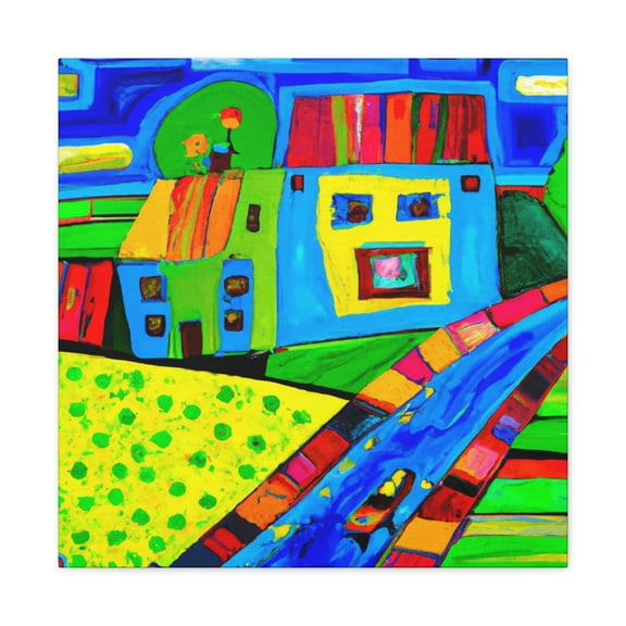 Fauvist Countryside Landscape - Canvas