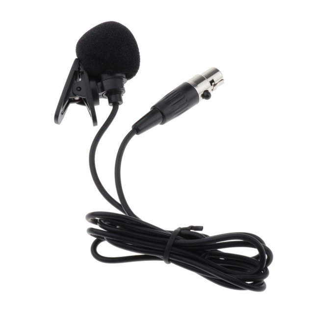 Inteprter Wireless Microphone XLR 3-pin Connector Plastic Clip Microphone Type3