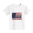 thumbnail image 5 of NAISIBABY 4th of July Tee for Boys, Short Sleeve Casual Summer Crewneck Kids Patriotic T-Shirt White Size 14, 5 of 5
