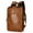 Black, variant on Men's leather business simple Backpack,Brown