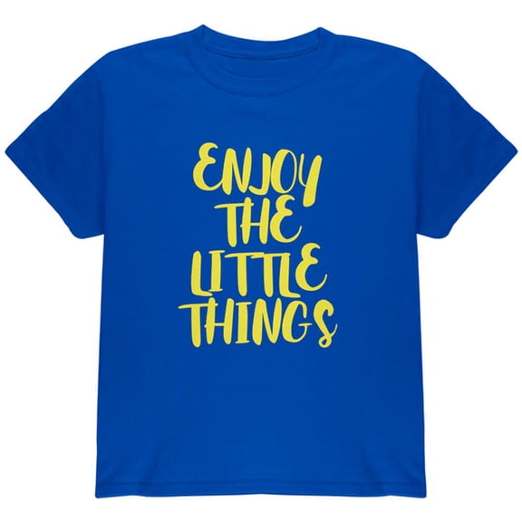 Enjoy The Little Things Youth T Shirt Royal YSM