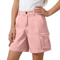 thumbnail image 5 of Odeerbi Kids Boys Girls Cargo Shorts Solid Color School Uniform Shorts with Pockets, 5 of 7