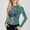 Green, variant on Womens T Shirts Graphic Mesh Long Sleeve Neck Sheer Blouse See Through Floral Lace Tshirts Top