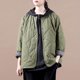 thumbnail image 4 of Chaquetas para mujer Otoño Solid Rombal Patchwork Prendas de abrigo Talla grande Cárdigans de manga larga Abrigos casuales Vintage Tops para mujer, 4 of 4