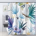 thumbnail image 1 of JOOCAR Tropical Shower Curtain for Bathroom Decoration Fabric Shower Curtain set with 12 Hooks,72x72, 1 of 7