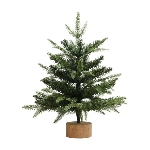 Árbol de Navidad de escritorio, decoración navideña artificial realista, árbol de Navidad pequeño. 45 centímetros
