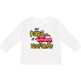 thumbnail image 3 of Inktastic My Papa is a Firefighter with Fire Truck Boys or Girls Long Sleeve Toddler T-Shirt, 3 of 5