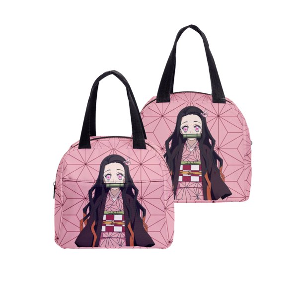 Anime Demon Slayer Nezuko Portable Lunch Bags Lunch Box Thermal Lunch