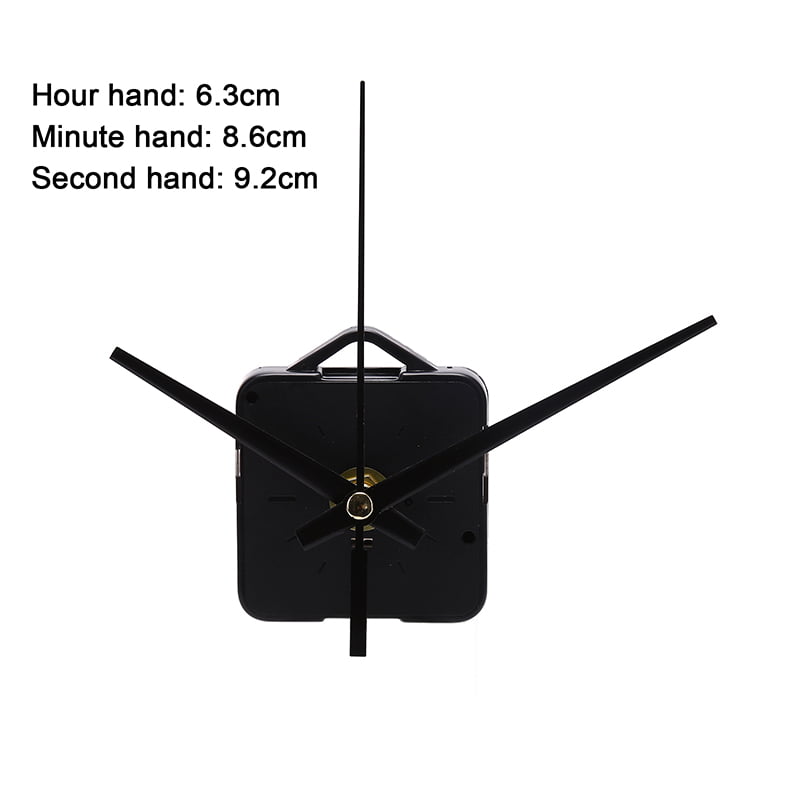 Clock Movement Black Quartz Sweeping Hands Mechanism UK AA Battery Powered 