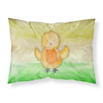 Chicken Watercolor Fabric Standard Pillowcase