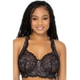 thumbnail image 4 of Curvy Couture Lace Wirefree Bralette 1320, 4 of 8