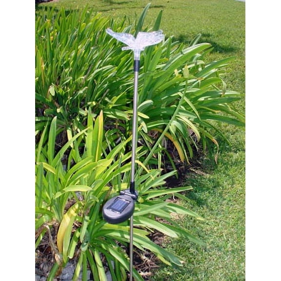 4 Pack Solar Powered Butterfly Garden Yard Stake Pathway Lawn Light LED Sun