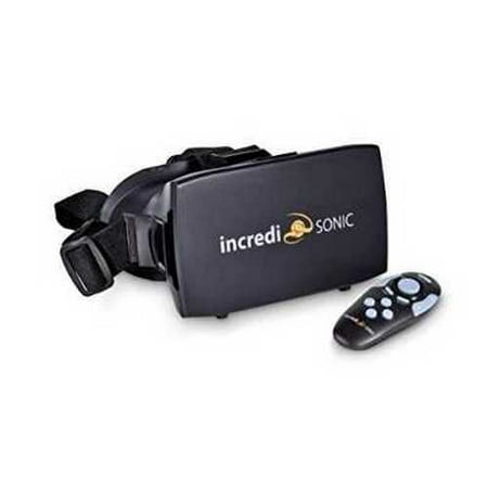 Refurbished IncrediSonic M700 VUE Series VR Glasses, Virtual Reality Headset, & Bluetooth Remote Gaming Controller,