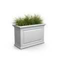 thumbnail image 3 of Mayne Nantucket 36" x 16" x 24" Rectangular White Self Watering Plastic Planter, 3 of 16