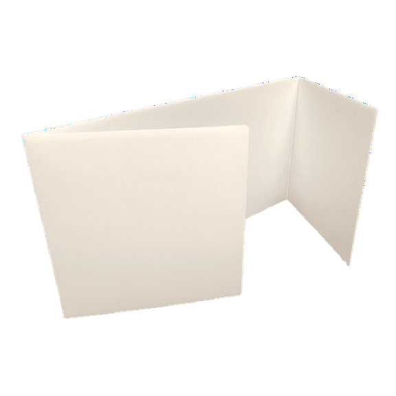 White Premium Corrugated Plastic Study Carrels - Pack Of 24
