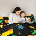 thumbnail image 5 of Castle Fairy Cute Giraffe Elephant Tiger Crocodile Twin Comforter Sets,Flower Bedding Set, 5 of 8