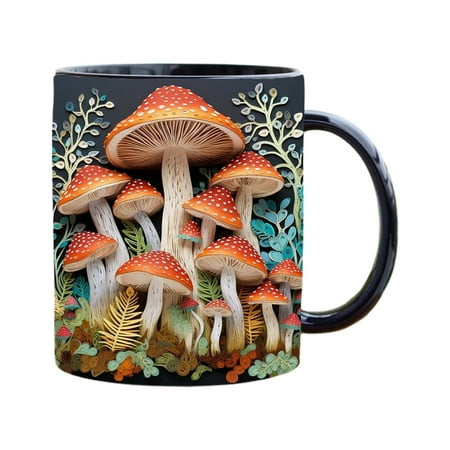 LHWEN 3D Mug Creative Space Design Multi Purpose Mugs Funny Novelty Ceramic Tea Cup Dishwasher Microwave Elegant Pattern Coffee Cup Gift for Father's Day Mother's Day Valentine's Day Christmas