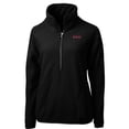 thumbnail image 2 of Women's Cutter & Buck Black Texas Tech Red Raiders Cascade Eco Sherpa Fleece Half-Zip Pullover Jacket, 2 of 3