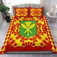 thumbnail image 1 of Hawaii Juego de Cama Kanaka Maoli No.2 Rojo Estilo Lt6, 1 of 6