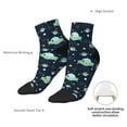 thumbnail image 4 of Bingfone Galaxy With Ufo Design Patterned Men's Women's Casual Cotton Socks, 4 of 5
