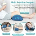 thumbnail image 3 of Recliner Leg Rest Cushion Foot Rest Pillow for Recliner Foot Pillows for Resting Half Moon Cushion for Leg Support, Under Knee Bolster for Sofa and Chair, 3 of 6
