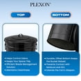 thumbnail image 2 of Plexon Metal Trash Can with Lid 13 Gallon, Decorative Outdoor Trash Can Heavy Duty Galvanized Metal Bucket with Lid for Garage Workshop Storage Farmhouse, Black, 2 of 9
