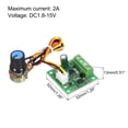 thumbnail image 2 of DC 1.8V 3V 5V 6V 12V 2A 1803BW, Universal DC Motor Velocidad Controlador Pulso Ancho Modulación Paquete de 3, 2 of 5