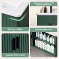 thumbnail image 4 of YOCWO 24" Bathroom Vanity with Sink Top, Wall Mounted Cabinet for the Washbasin with Sliding Door and Storage, Green, 4 of 8