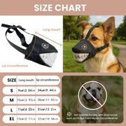 Colenumone Dog Muzzle Shark Design – Mesh Soft Muzzle for Small Medium Large Sized Dogs, Adjustable for No Bark, BitingScavenging, Licking & Chewing, Blue/Black/Pink (S–XL)